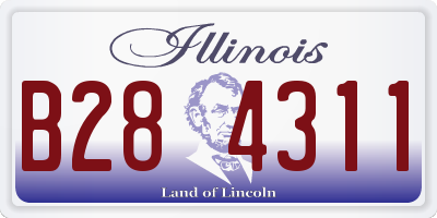 IL license plate B284311