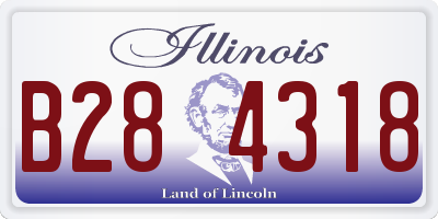 IL license plate B284318