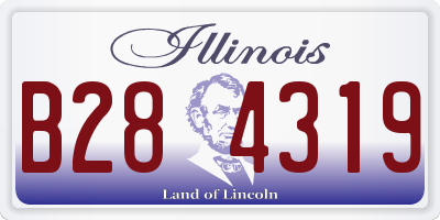 IL license plate B284319
