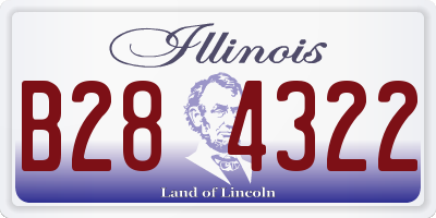 IL license plate B284322