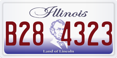 IL license plate B284323