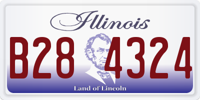 IL license plate B284324