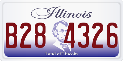 IL license plate B284326