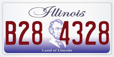 IL license plate B284328