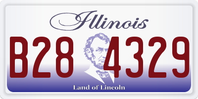 IL license plate B284329