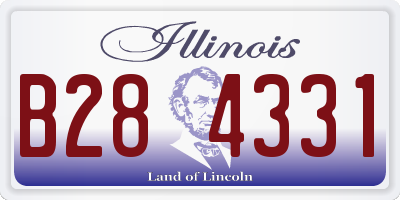 IL license plate B284331
