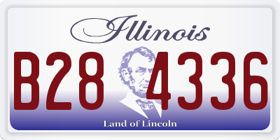 IL license plate B284336