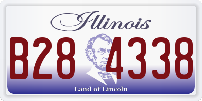 IL license plate B284338