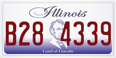 IL license plate B284339