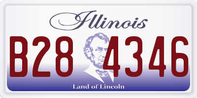 IL license plate B284346