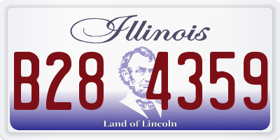 IL license plate B284359