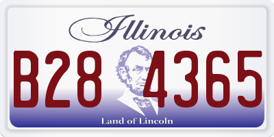 IL license plate B284365