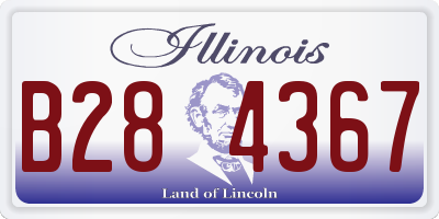 IL license plate B284367