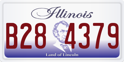 IL license plate B284379