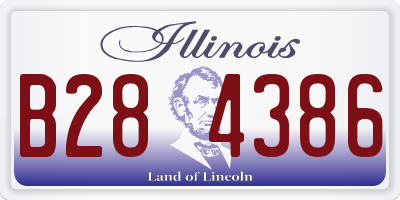 IL license plate B284386