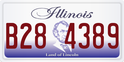 IL license plate B284389