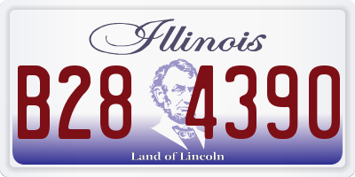 IL license plate B284390