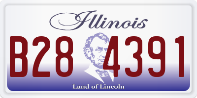 IL license plate B284391