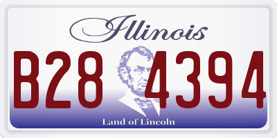 IL license plate B284394