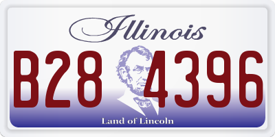 IL license plate B284396