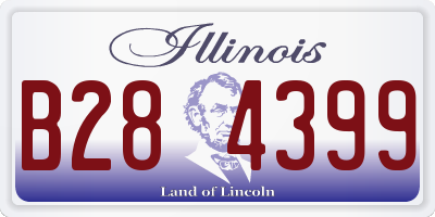 IL license plate B284399