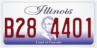 IL license plate B284401