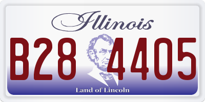 IL license plate B284405