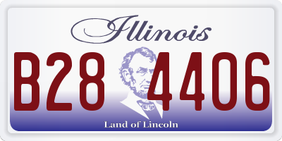IL license plate B284406