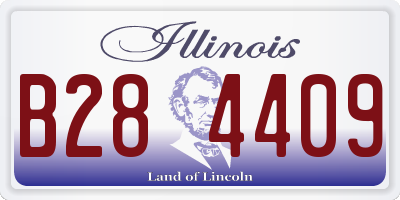 IL license plate B284409