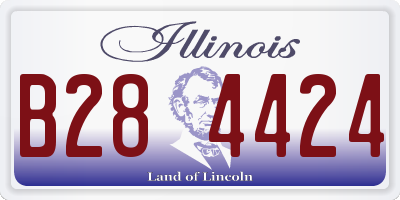 IL license plate B284424