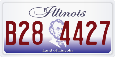 IL license plate B284427
