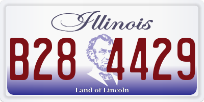 IL license plate B284429