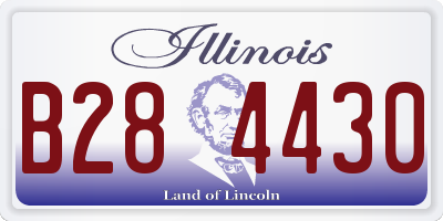 IL license plate B284430