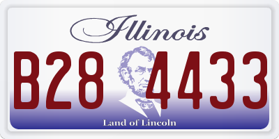 IL license plate B284433