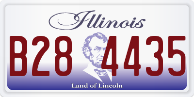IL license plate B284435