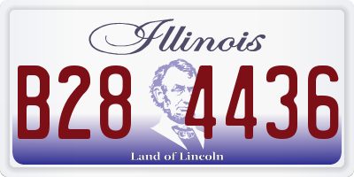 IL license plate B284436