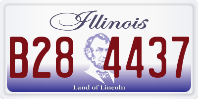 IL license plate B284437