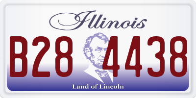 IL license plate B284438