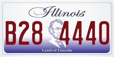 IL license plate B284440