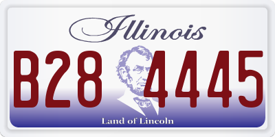IL license plate B284445