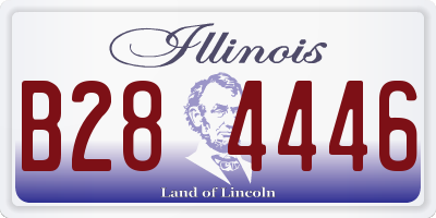 IL license plate B284446