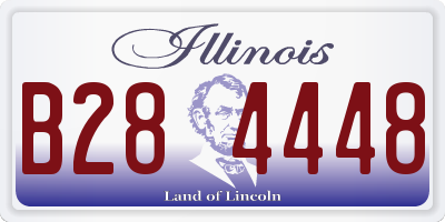 IL license plate B284448