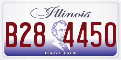 IL license plate B284450