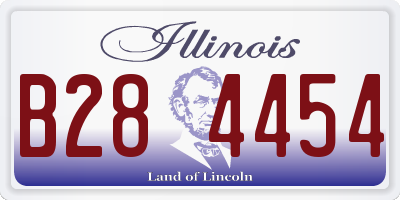 IL license plate B284454