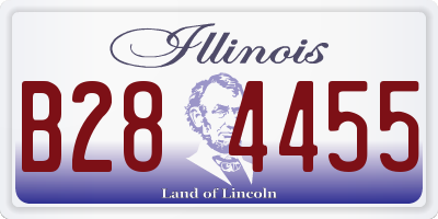 IL license plate B284455