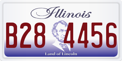 IL license plate B284456