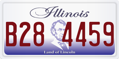 IL license plate B284459