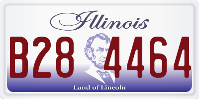 IL license plate B284464