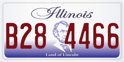 IL license plate B284466
