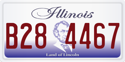 IL license plate B284467